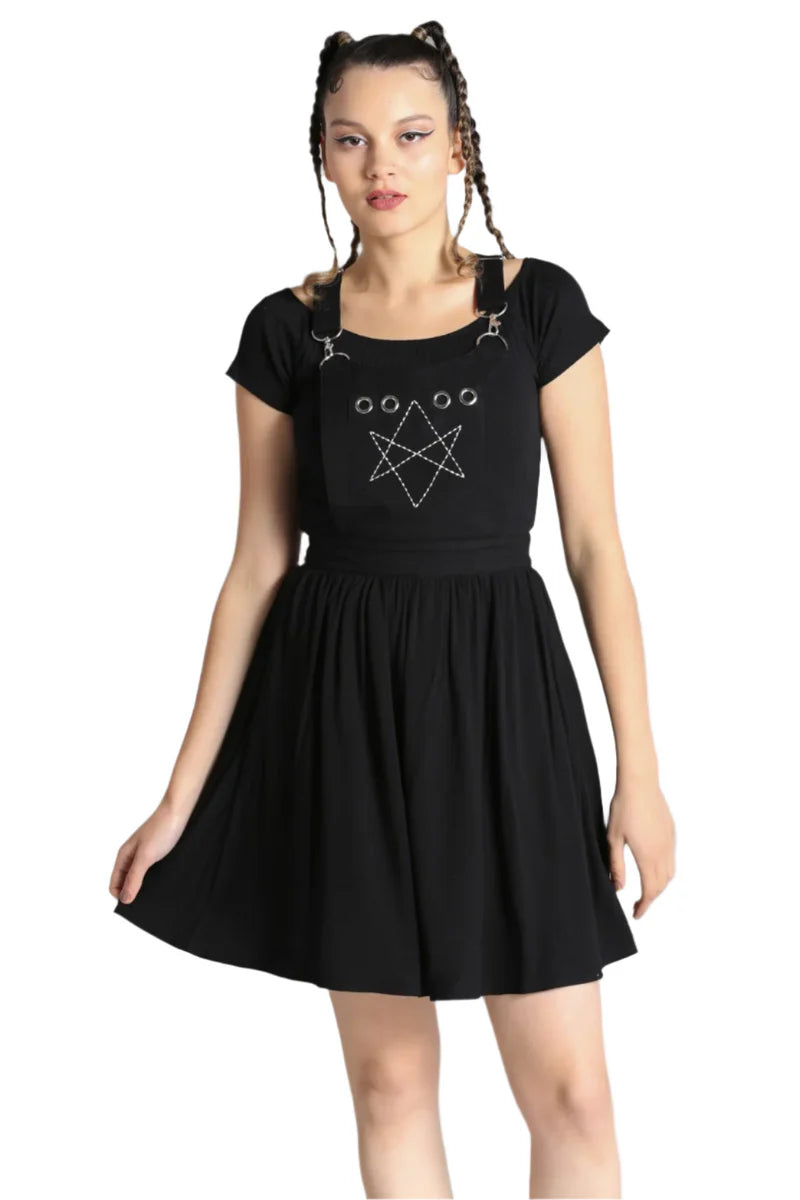Destroya Pinafore Dress Black