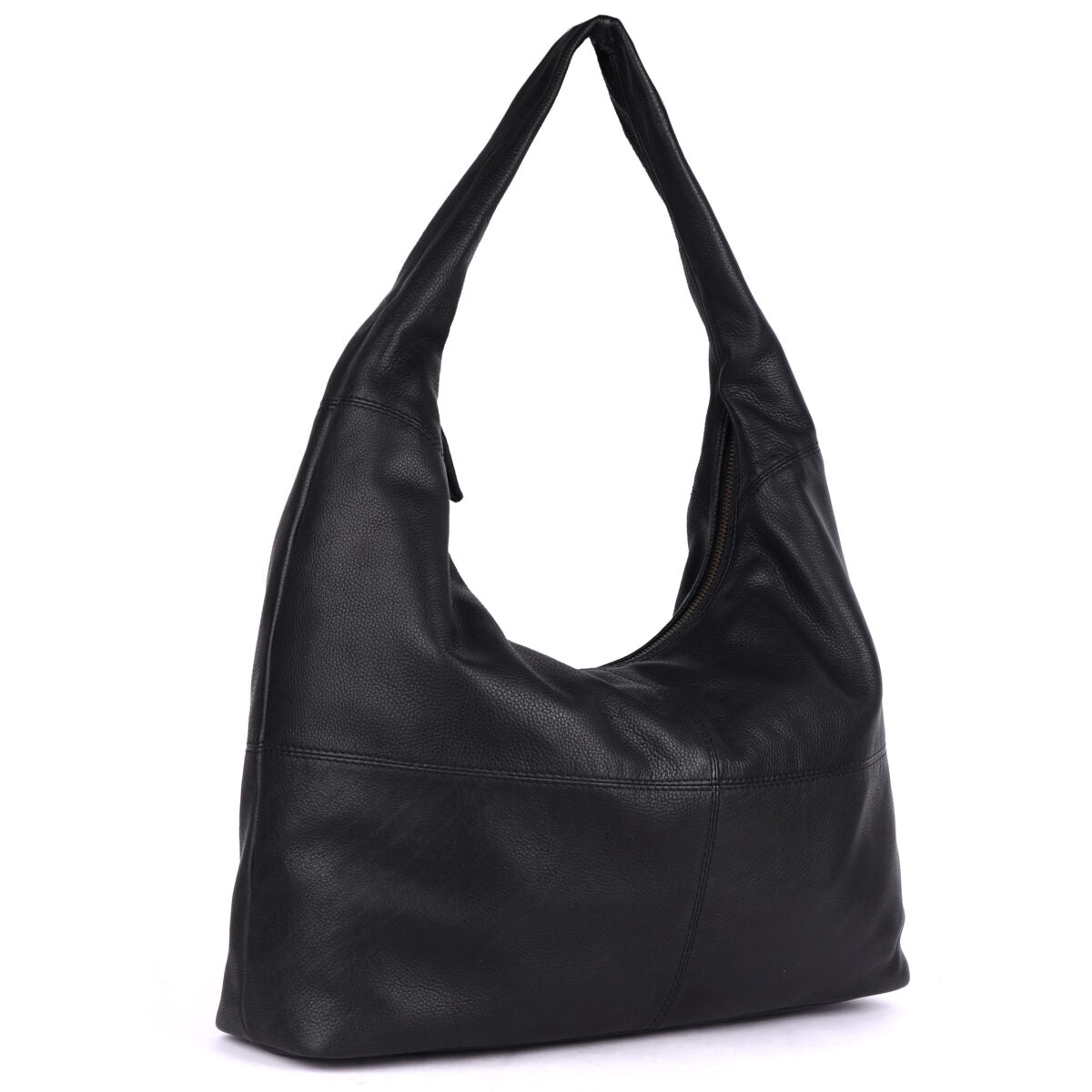 Hazelbrook Leather Shoulder Bag Black - XLarge
