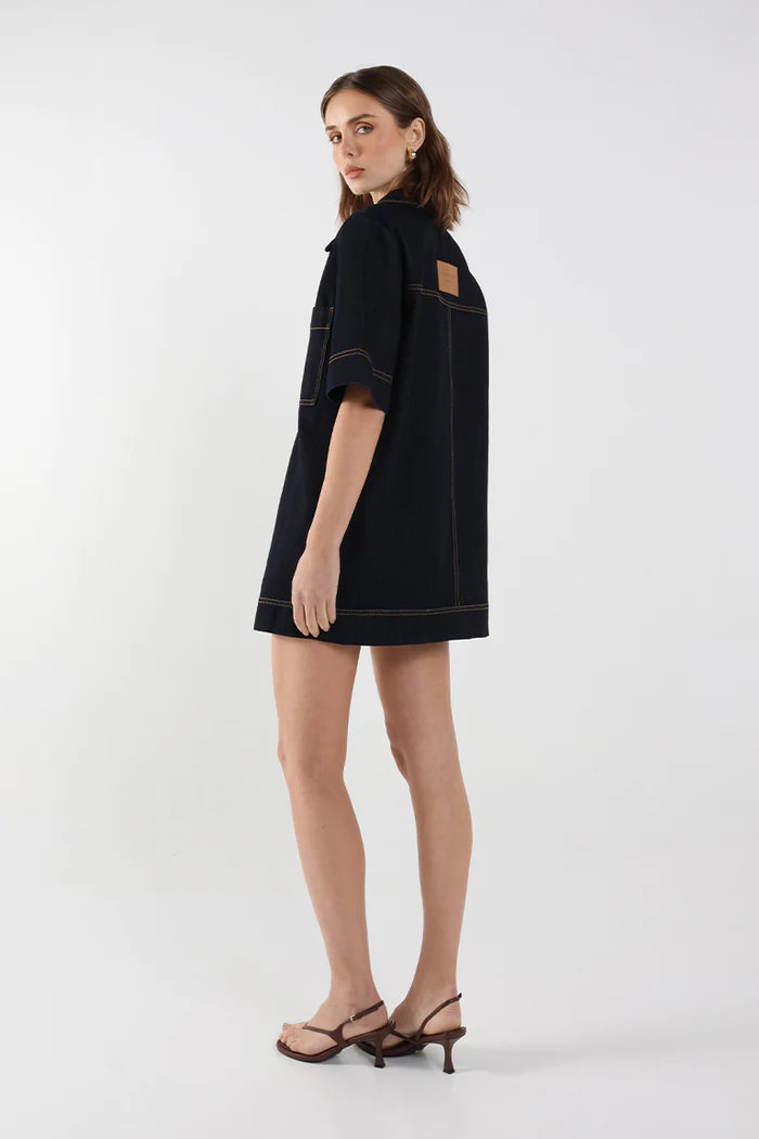 Cecilia Mini Dress Indigo