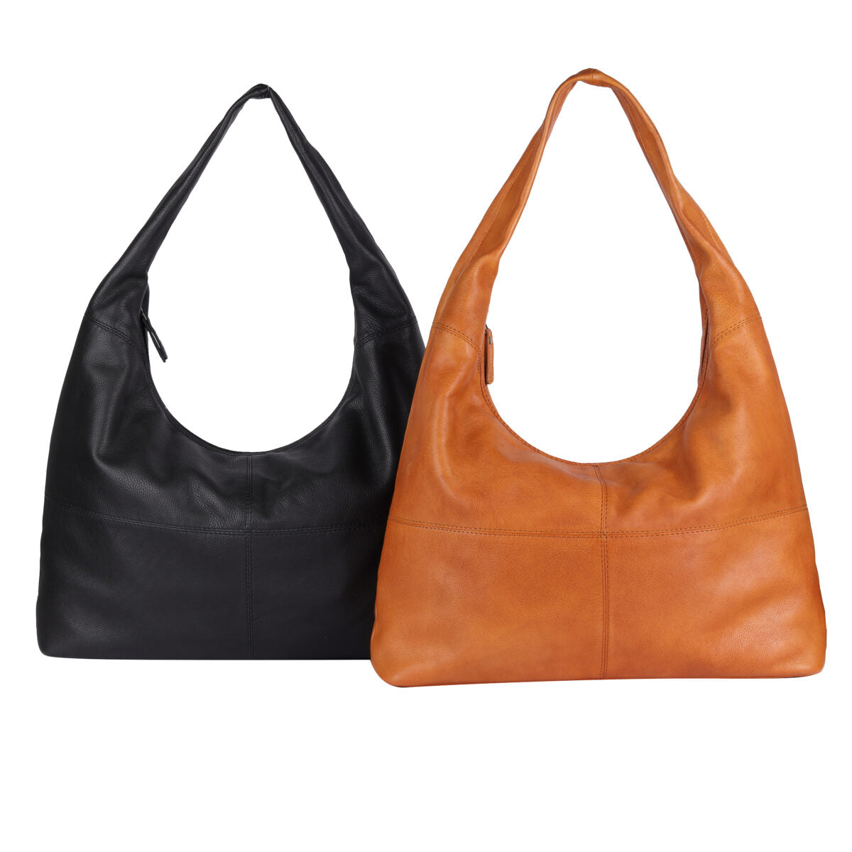 Hazelbrook Leather Shoulder Bag Black - XLarge