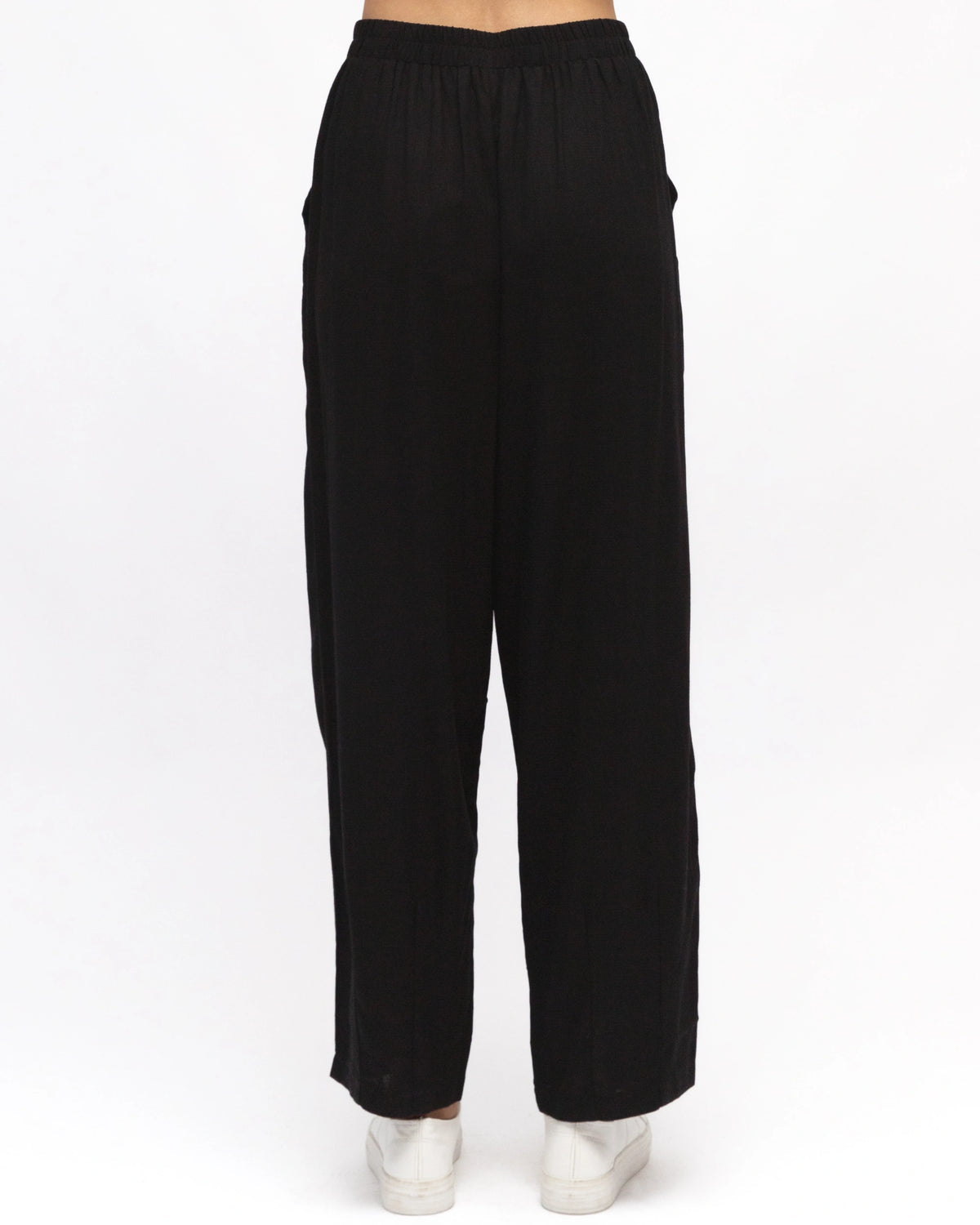 Linen Lux Pants Black