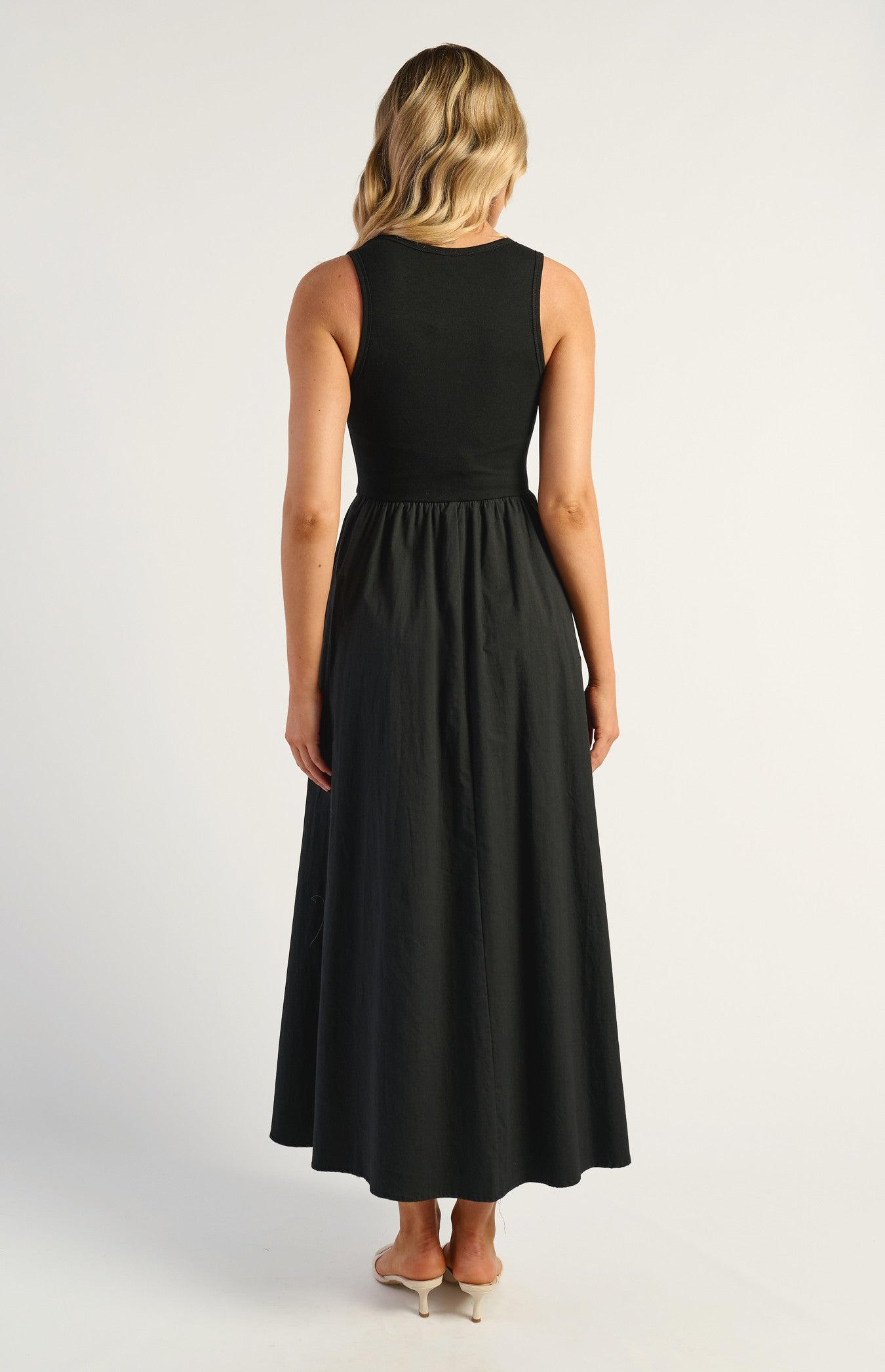 Monique Contrast Dress Black