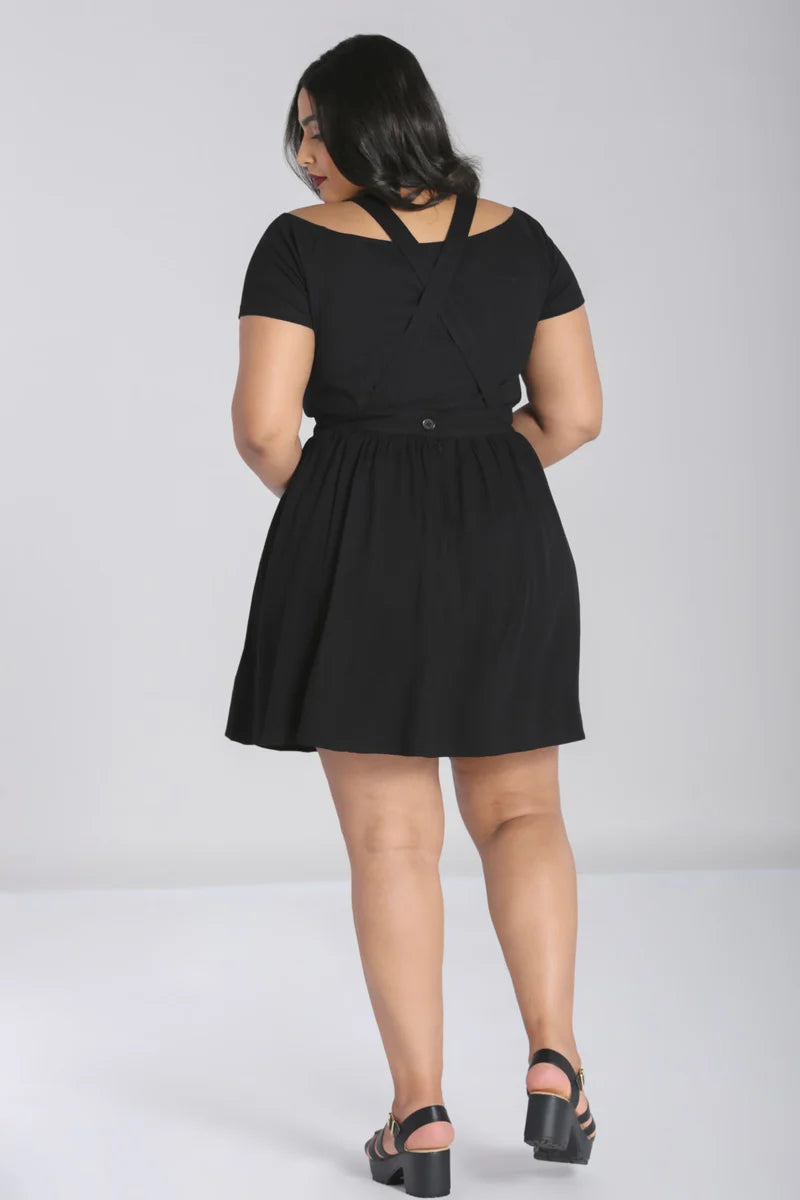 Destroya Pinafore Dress Black